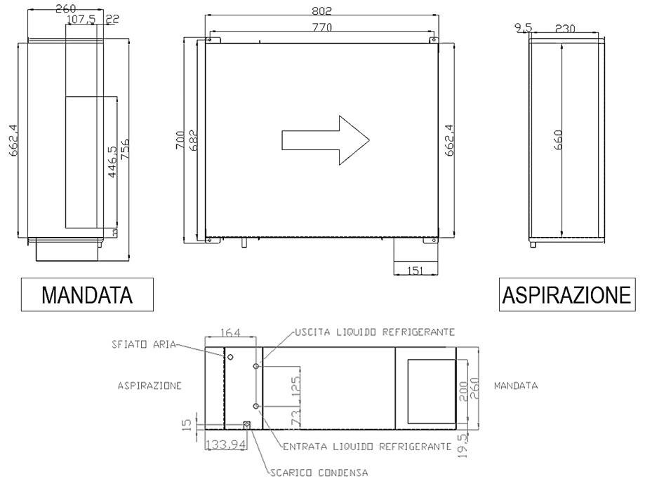 Deumidificatore 170w capacità di lavoro 10 lt/giorno deposito 2,5 lt.  29x24,5x40,5cm ed